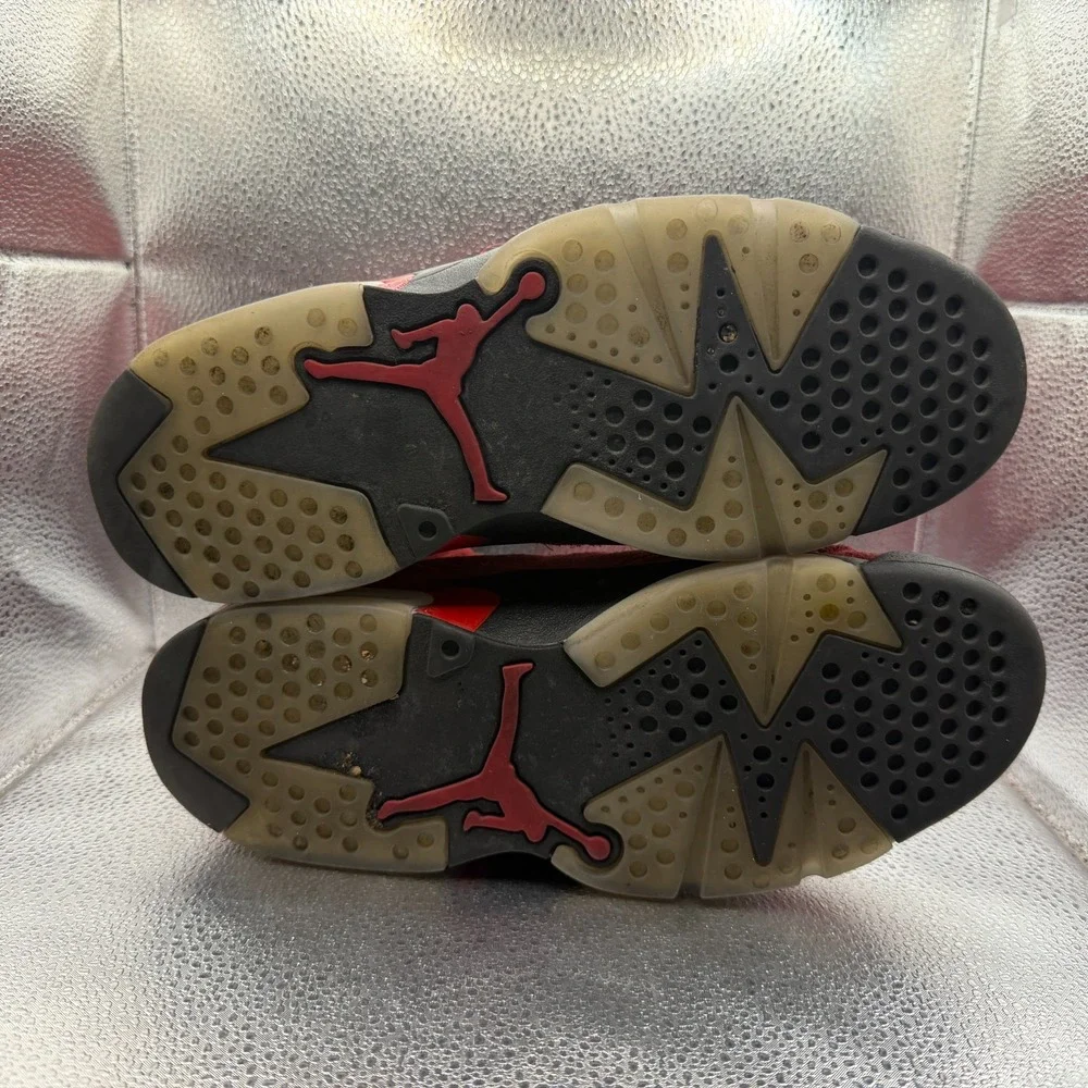 Size 8 Jordan 6 Retro Toro Bravo Red Mens Lace Up Sneaker‎ Shoes CT8529-600